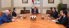 الرئيس المصرى خلال اللقاء