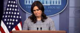 سارة ساندرز، المتحدثة باسم البيت الأبيض