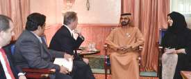 محمد بن راشد يستقبل المدير التنفيذي لبرنامج الأغذية العالمي