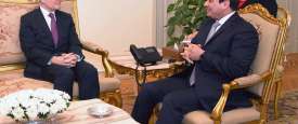 الرئيس المصرى يستقبل رئيس الاستخبارات الفرنسية 