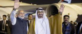  صاحب السمو الشيخ محمد بن زايد آل نهيان مع رئيس الوزراء الهندى