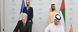 محمد بن راشد يستقبل رئيس وزراء فرنسا