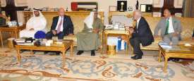 الأمير حمدان بن راشد يستقبل رئيس مجلس الأعيان الأردني