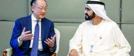 محمد بن راشد يستقبل رئيس مجموعة البنك الدولي