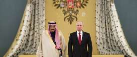  الرئيس الروسي فلاديمير بوتين والعاهل السعودي الملك سلمان بن عبد العزيز