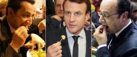 هولاند وماكرون وساركوزى 