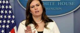 سارة ساندرز المتحدثة باسم البيت الأبيض
