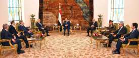السيسي يستقبل رئيس وزراء المملكة الأردنية