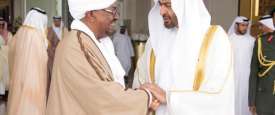 الشيخ محمد بن زايد آل نهيان وعمر البشير رئيس السودان 