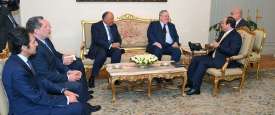 السيسي ستقبل وزير الخارجية اليوناني 