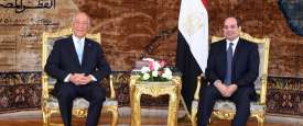 السيسى  يستقبل الرئيس البرتغالى