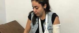 الفنانة ياسمين نيازي تتعرض لحادث سير