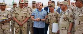 الرئيس المصري يتفقد مشاريع العاصمة الإدارية الجديدة