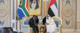 ولى عهد أبو ظبي ورئيس جنوب أفريقيا