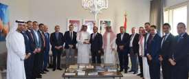 جانب من تكريم سفير الدولة لدى لبنان يكرم مدير كأس العرب للأندية الأبطال