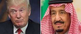 الملك سلمان بن عبدالعزيز والرئيس الأمريكي 