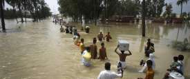 جانب من الفياضانات التى اجتاحت السودان _ صورة أرشيفية