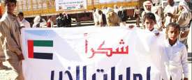 مساعدات الهلال الأحمر الإماراتي (الأرشيف)