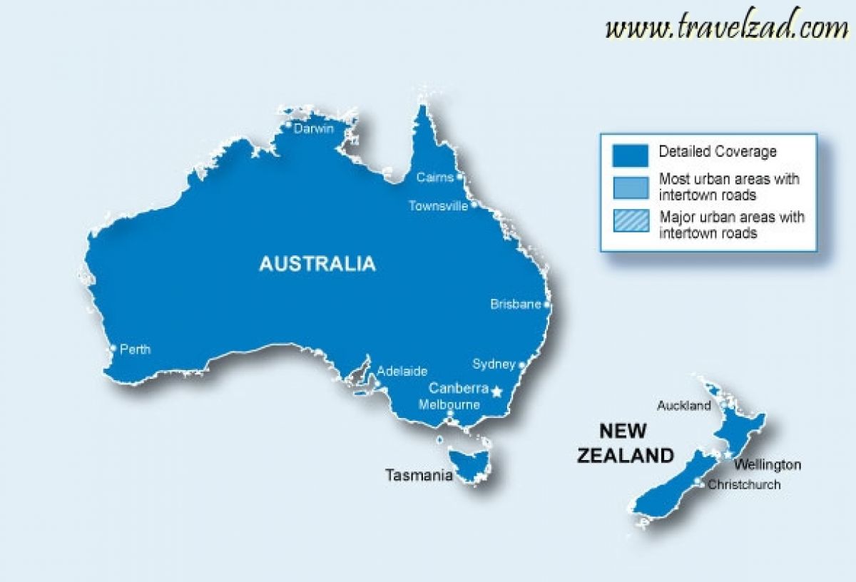 خريطة نيوزيلندا أين تقع