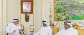 محمد بن زايد وخلفان مطر الرميثي 