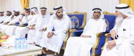 ولي عهد راس الخيمة يؤدي واجب العزاء
