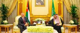 خادم الحرمين الشريفين وملك الاْردن 