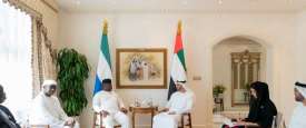 سمو الشيخ محمد بن زايد ورئيس سيراليون