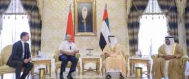 الرئيس البيلاروسي وسمو الشيخ سيف بن زايد