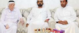 محمد بن راشد يعزي اسرة خميس السويدي