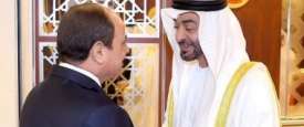 محمد بن زايد وعبد الفتاح السيسي 