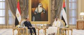 الشيخ محمد بن زايد والرئيس السيسي
