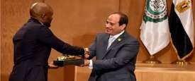 السيسي يكرم حفيد مانديلا