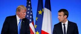 دونالد ترامب وإيمانويل ماكرون