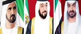 رئيس الدولة ونائبه ومحمد بن زايد 