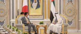 ولي عهد أبوظبي ورئيس الوزراء الياباني