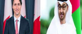 محمد بن زايد وجاستن ترودو