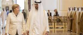 محمد بن زايد وميركل
