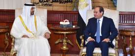 الرئيس المصري عبد الفتاح السيسي وصاحب السمو الشيخ محمد بن زايد