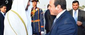  صاحب السمو محمد بن زايد والرئيس المصري