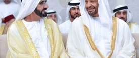 الشيخ محمد بن زايد آل نهيان والشيخ محمد بن راشد آل مكتوم 