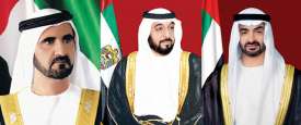 رئيس الدولة ونائبه ومحمد بن زايد