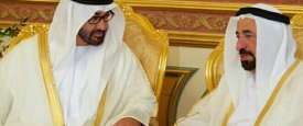 محمد بن زايد وحكام الشارقة