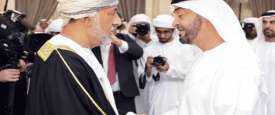 محمد بن زايد وسلطان عمان
