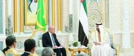بن زايد والرئيس الموريتاني