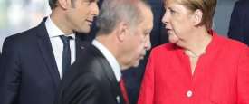 ميركل وأردوغان وماكرون