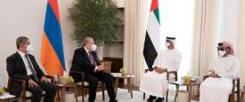 محمد بن زايد ورئيس أرمينيا