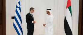 محمد بن زايد ورئيس وزراء اليونان