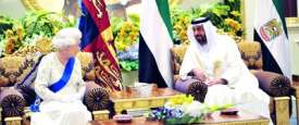 رئيس الإمارات وملكة بريطانيا