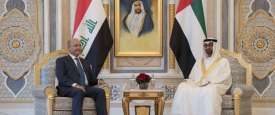 محمد بن زايد والرئيس العراقي