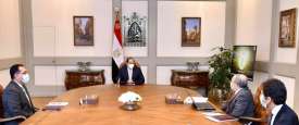 مصر ـ الرئيس السيسي خلال اجتماعه برئيس الوزراء ووزير الإنتاج الحربي